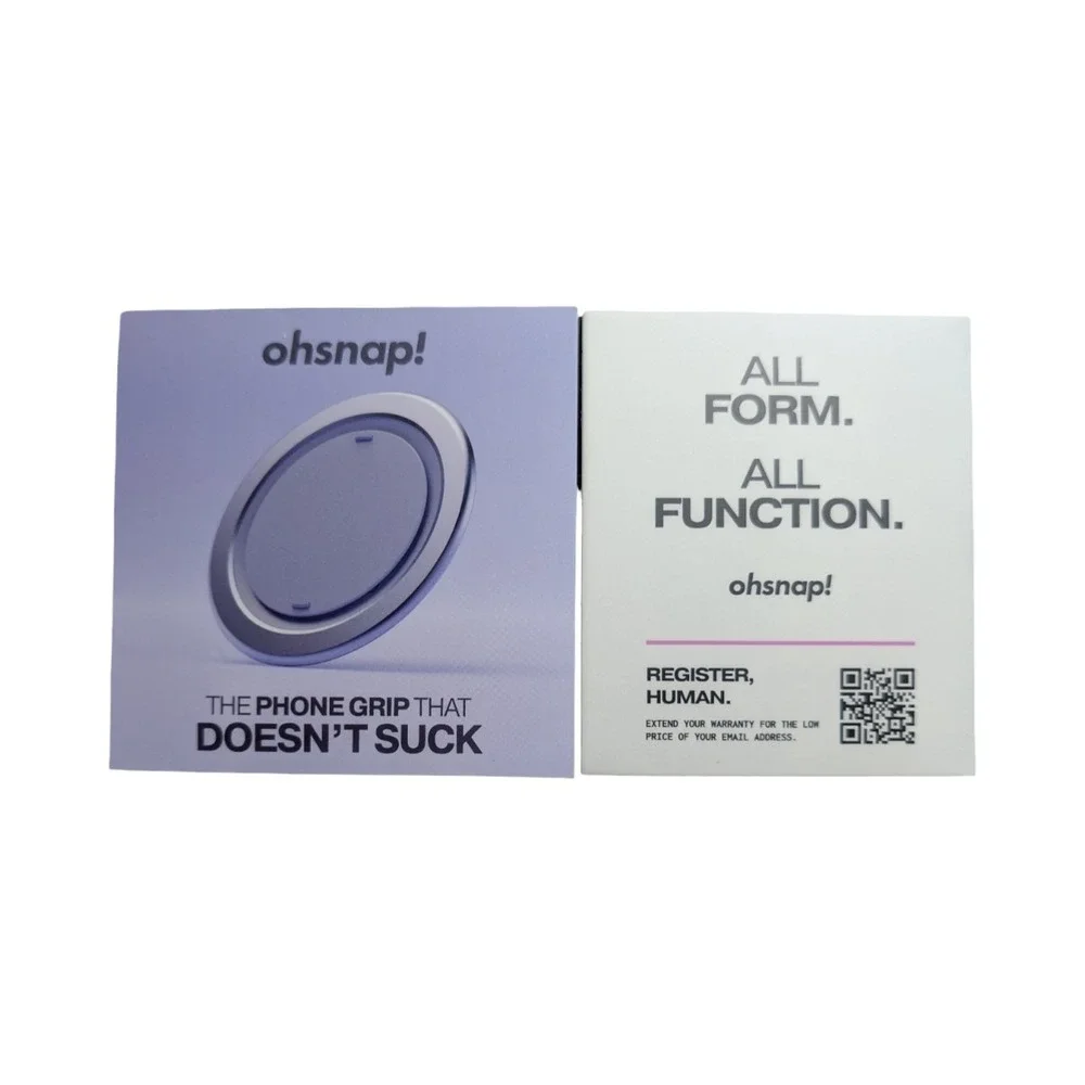 Aa1-O OhSnap Magnetic UltraThin Grip & Stand w/ Charge-thru Magsafe Orchid Snap